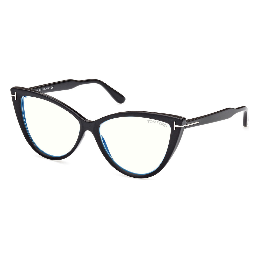 NWT Tom Ford FT5843 Black Other Cat Eye 56mm Eyeglasses